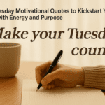 55+ Tuesday Motivational Quotes to Kickstart Your Week with Energy and Purpose