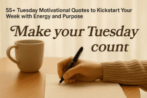 Read more about the article 55+ Tuesday Motivational Quotes to Kickstart Your Week with Energy and Purpose